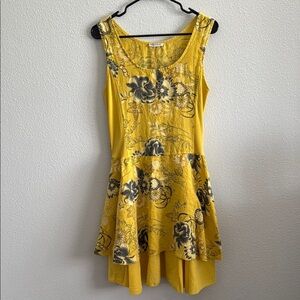 Made in Italy Tiered Floral Sleeve Dress